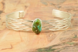 Cheyenne Turquoise Sterling Silver Branch Bracelet